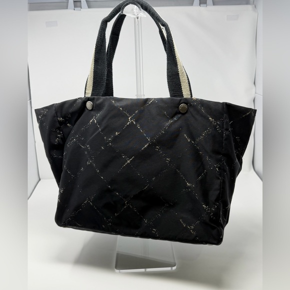 CHANEL Black Travel Nylon Tote Bag with COA - Picture 2 of 14